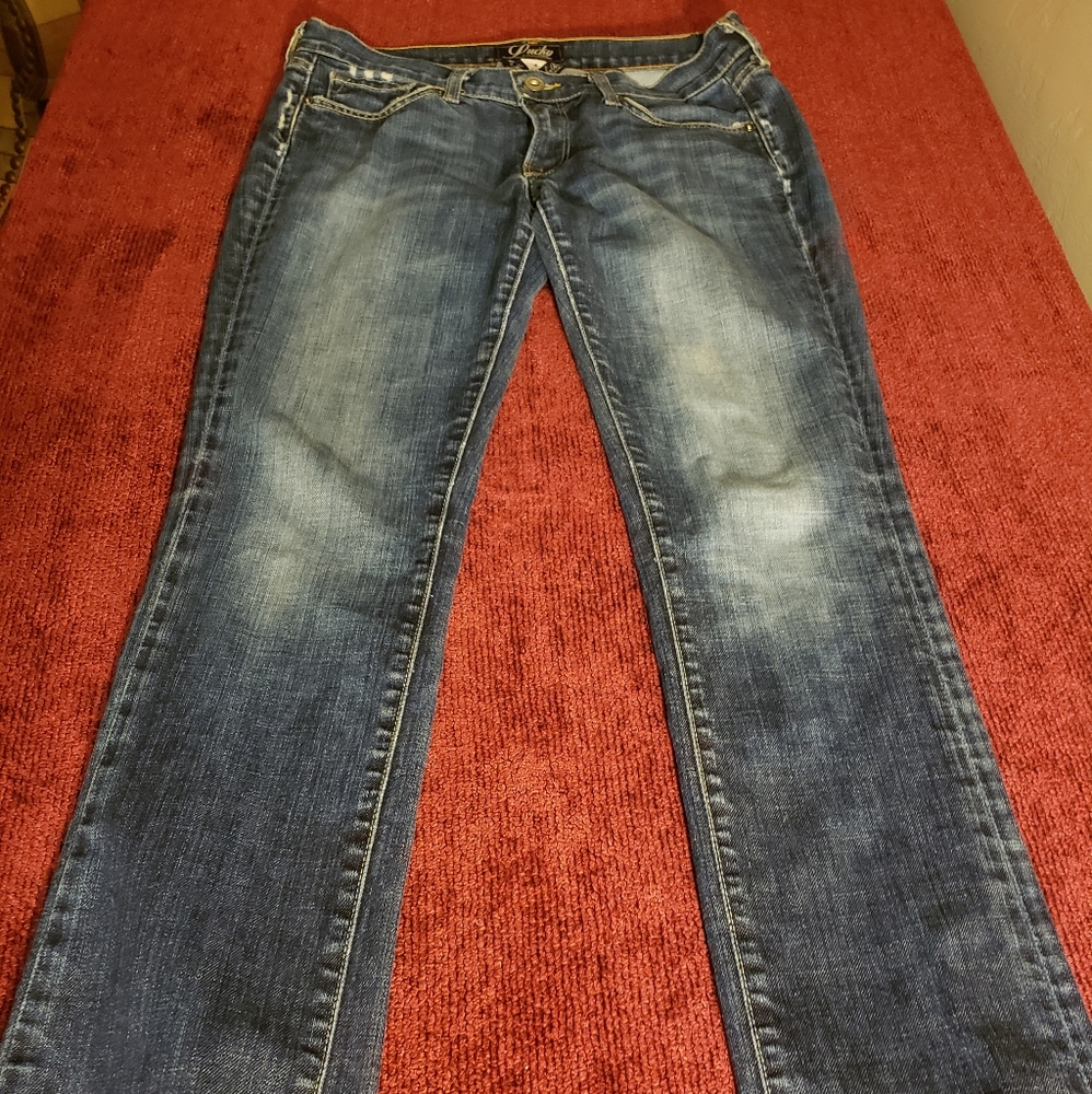 Lucky Brand Womens Sz 4 27 Zoe Straight Blue Denim